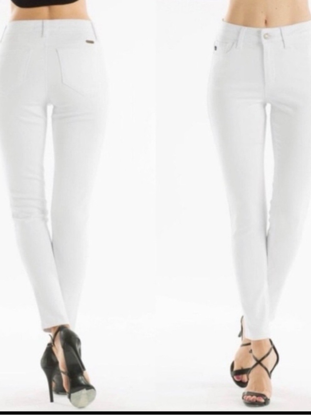 KanCan White Skinny Jeans - High Rise Slim Fit